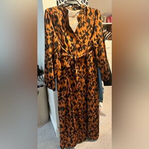 Beautiful print maxi dress - long sleeve - SHIEN 4x